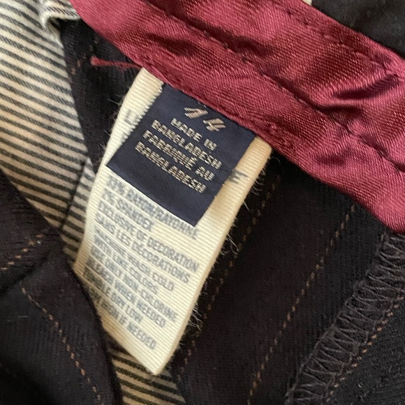 American Eagle Navy Blue Pinstripe Slacks - Picture 2 of 6